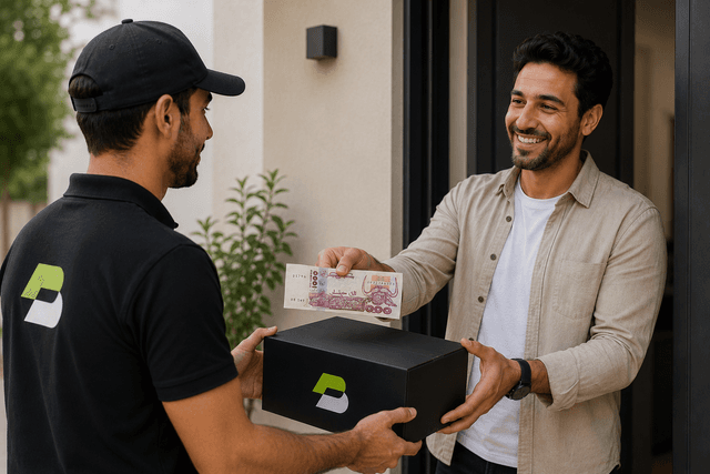 Step 02: The remaining balance is paid upon cash on delivery